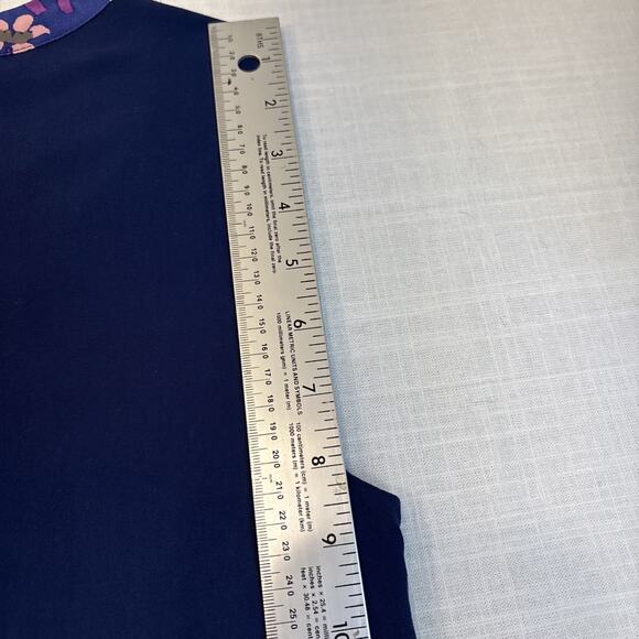 MODCLOTH Navy Stars Flowers Retro Shift Dress Small - Picture 9 of 12